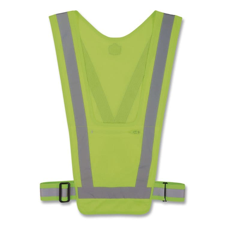 TENACIOUS HOLDINGS, . GloWear 8045X Hi-Vis Safety Vest, Polyester, One Size, Lime (EGO20090)