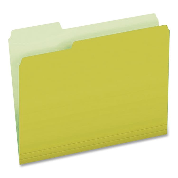 TOPS BUSINESS FORMS Interior File Folders, 1/3-Cut Tabs: Assorted, Letter Size, Yellow, 100/Box (PFX421013YEL) thumbnail 4