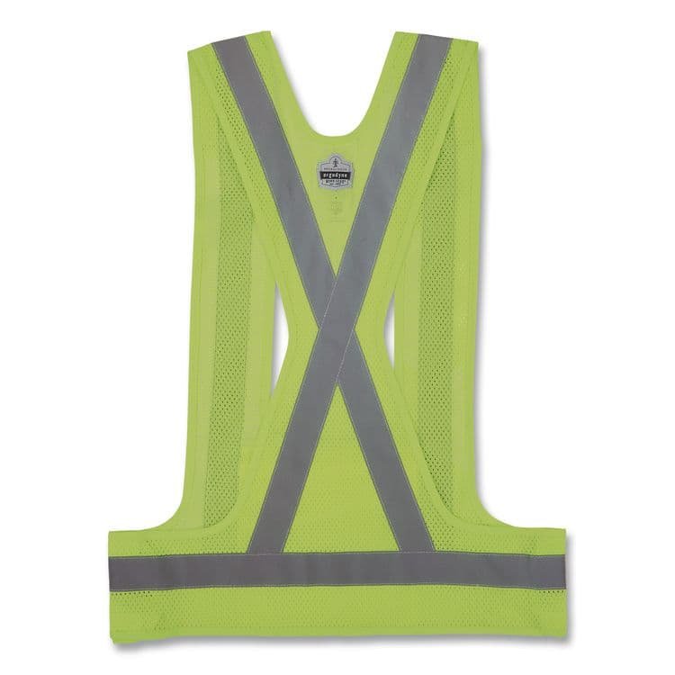 TENACIOUS HOLDINGS, . GloWear 8142BA Type O Class 1 Breakaway Hi-Vis Safety Vest, Polyester, Large/X-Large, Lime (EGO27021) thumbnail 2