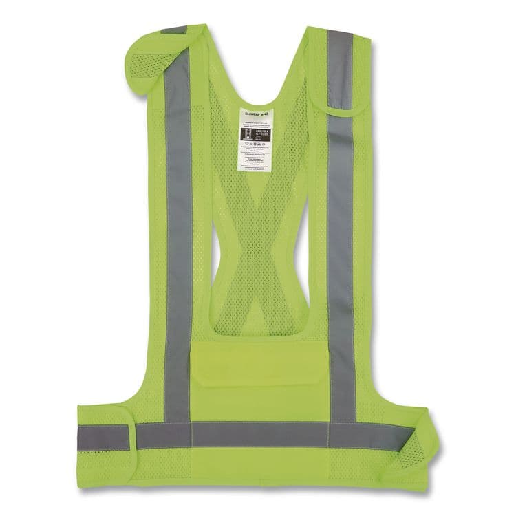 TENACIOUS HOLDINGS, . GloWear 8142BA Type O Class 1 Breakaway Hi-Vis Safety Vest, Polyester, Large/X-Large, Lime (EGO27021) thumbnail 3