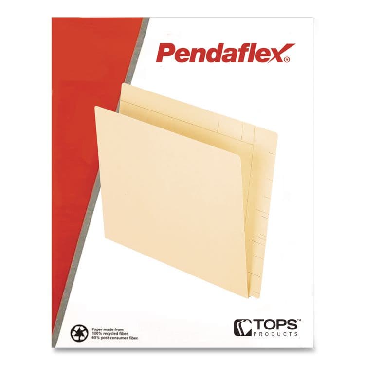TOPS BUSINESS FORMS Manila Conversion Folders, Straight Tabs, Letter Size, 0.75" Expansion, Manila, 100/Box (PFX16640) thumbnail 3