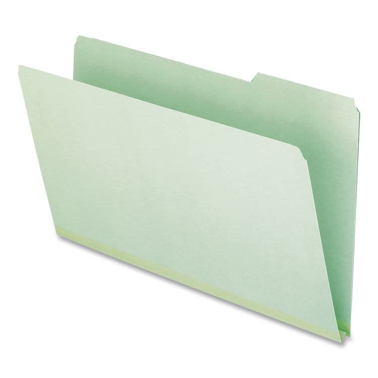 TOPS BUSINESS FORMS Pressboard Expanding File Folders, 1/3-Cut Tabs: Assorted, Legal Size, 1" Expansion, Green, 25/Box (PFX17171) thumbnail 4
