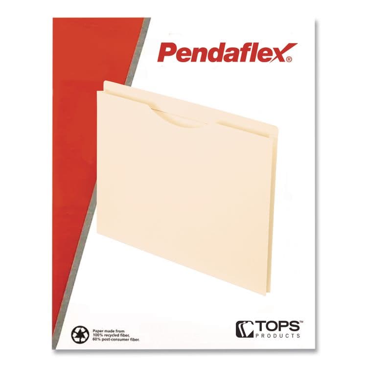 TOPS BUSINESS FORMS Manila Reinforced File Jackets, 2-Ply Straight Tab, Letter-Size, Manila, 50/Box (PFX22100) thumbnail 4
