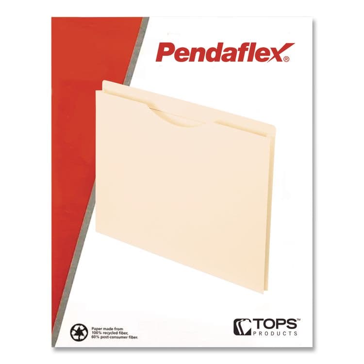 TOPS BUSINESS FORMS Manila Reinforced File Jackets, 2-Ply Straight Tab, Letter Size, Manila, 50/Box (PFX22200) thumbnail 4