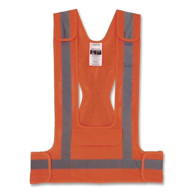 TENACIOUS HOLDINGS, . GloWear 8142BA Type O Class 1 Breakaway Hi-Vis Safety Vest, Polyester, Small/Medium, Orange (EGO27022)