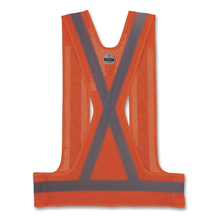 TENACIOUS HOLDINGS, . GloWear 8142BA Type O Class 1 Breakaway Hi-Vis Safety Vest, Polyester, Large/X-Large, Orange (EGO27023) thumbnail 2