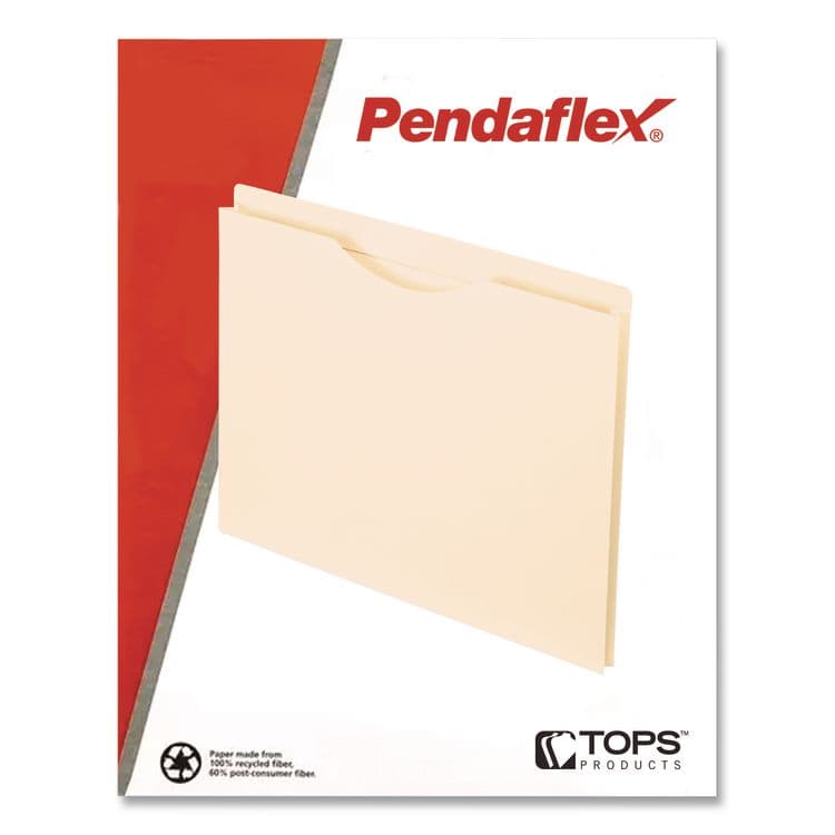 TOPS BUSINESS FORMS Manila Reinforced File Jackets, 2-Ply Straight Tab, Legal Size, Manila, 100/Box (PFX23900) thumbnail 4