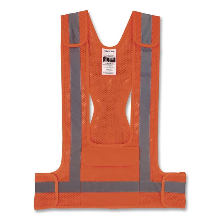 TENACIOUS HOLDINGS, . GloWear 8142BA Type O Class 1 Breakaway Hi-Vis Safety Vest, Polyester, Large/X-Large, Orange (EGO27023)