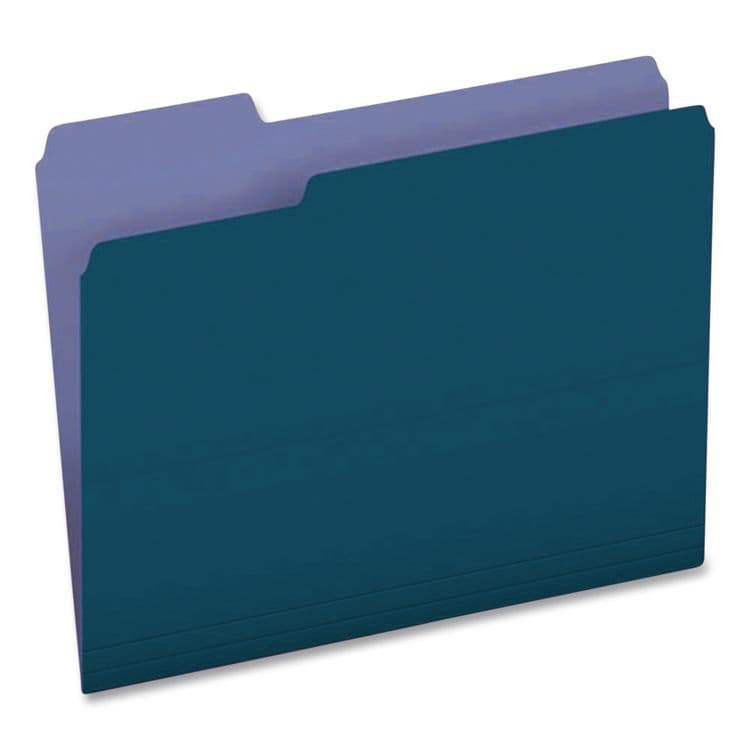 TOPS BUSINESS FORMS Interior File Folders, 1/3-Cut Tabs: Assorted, Letter Size, Navy Blue, 100/Box (PFX421013NAV) thumbnail 4
