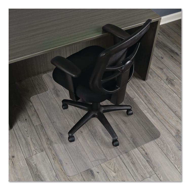 ALERA Non-Studded Chair Mat for Hard Floors, Rectangular with Lip, Straight Edges, 36" x 48", Clear (ALEMAT3648HFL) thumbnail 4