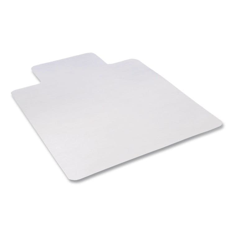 ALERA Non-Studded Chair Mat for Hard Floors, Rectangular with Wide Lip, Straight Edges, 45" x 53", Clear (ALEMAT4553HFL) thumbnail 2