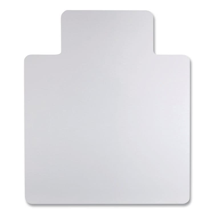 ALERA Non-Studded Chair Mat for Hard Floors, Rectangular with Wide Lip, Straight Edges, 45" x 53", Clear (ALEMAT4553HFL) thumbnail 3