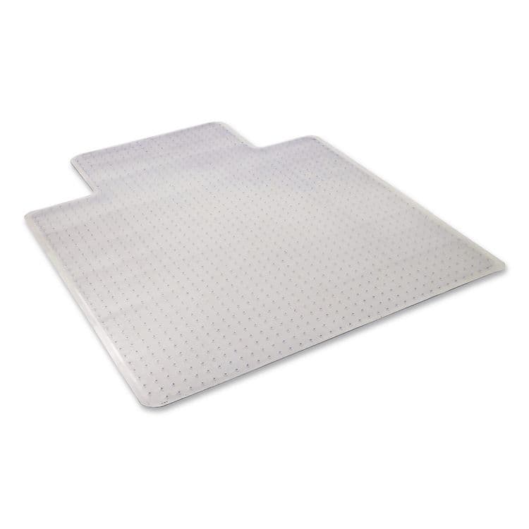 ALERA Studded Chair Mat for Flat to Low Pile Carpeted Floors, Rectangular with Wide Lip, Beveled Edges, 45" x 53", Clear (ALEMAT4553CLPL) thumbnail 2