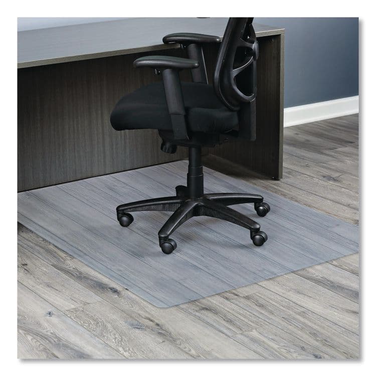 ALERA Non-Studded Chair Mat for Hard Floors, Rectangular, Straight Edges, 46" x 60", Clear (ALEMAT4660HFR)