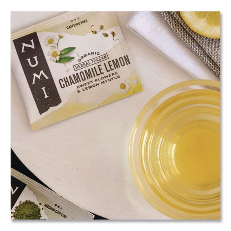 NUMI Organic Teas and Teasans, 1.8 oz, Chamomile Lemon, 18/Box (NUM10150) thumbnail 3