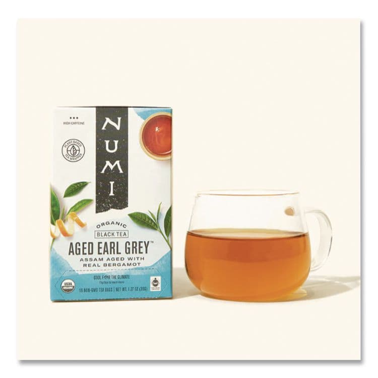NUMI Organic Teas and Teasans, 1.27 oz, Aged Earl Grey, 18/Box (NUM10170) thumbnail 2