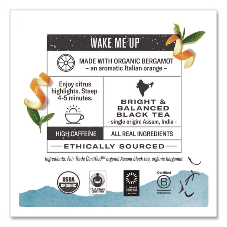 NUMI Organic Teas and Teasans, 1.27 oz, Aged Earl Grey, 18/Box (NUM10170) thumbnail 3