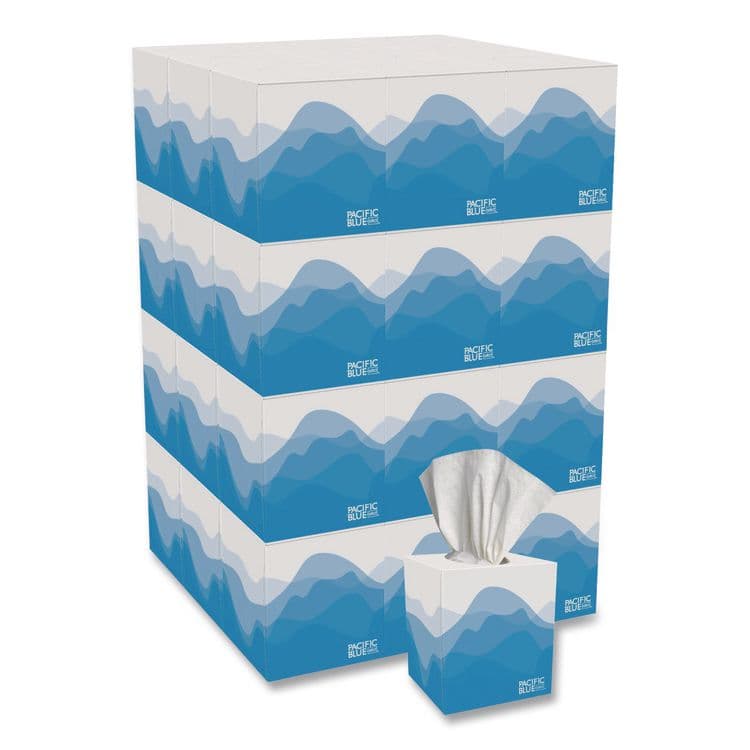 GEORGIA PACIFIC Pacific Blue Select Cube Box Facial Tissue, 2-Ply, White, 100 Sheets/Box, 36 Boxes/Carton (GPC462)