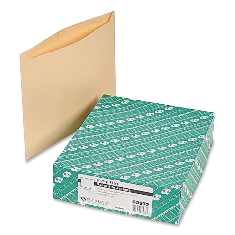 QUALITY PARK PRODUCTS Paper File Jackets, Letter Size, Buff, 100/Box (QUA63972) thumbnail 2