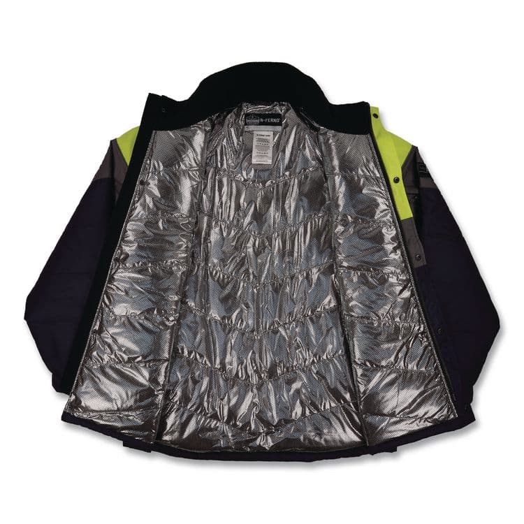 TENACIOUS HOLDINGS, . N-Ferno 6464 Insulated Freezer Jacket with AmpliFIRE Heat Reflective Lining, Large, Navy (EGO41134) thumbnail 2