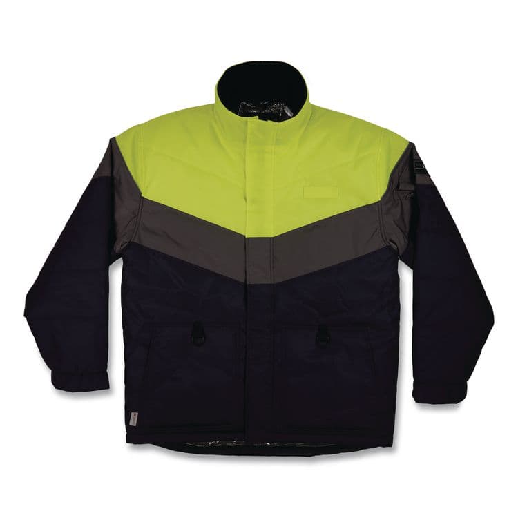 TENACIOUS HOLDINGS, . N-Ferno 6464 Insulated Freezer Jacket with AmpliFIRE Heat Reflective Lining, Large, Navy (EGO41134)