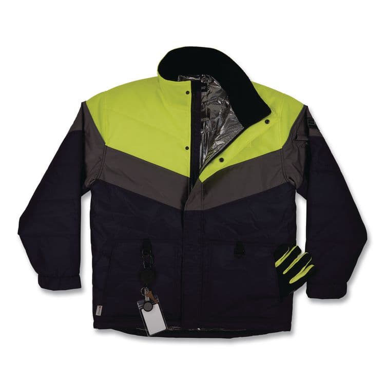 TENACIOUS HOLDINGS, . N-Ferno 6464 Insulated Freezer Jacket with AmpliFIRE Heat Reflective Lining, 2X-Large, Navy (EGO41136) thumbnail 4