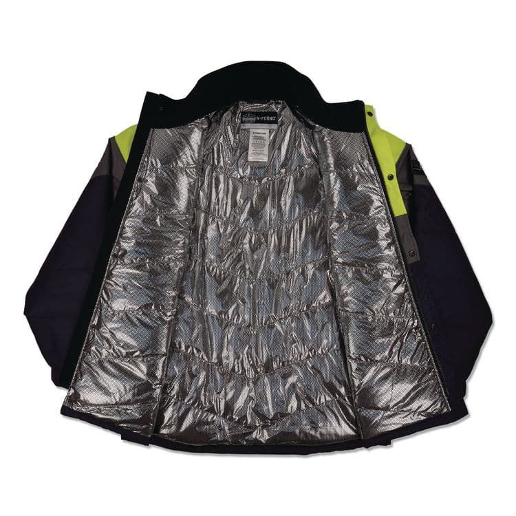 TENACIOUS HOLDINGS, . N-Ferno 6464 Insulated Freezer Jacket with AmpliFIRE Heat Reflective Lining, 5X-Large, Navy (EGO41139) thumbnail 2