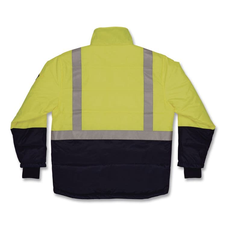 TENACIOUS HOLDINGS, . N-Ferno 6478 Class 2 Hi-Vis Freezer Jacket, 3X-Large, Lime (EGO41277) thumbnail 4