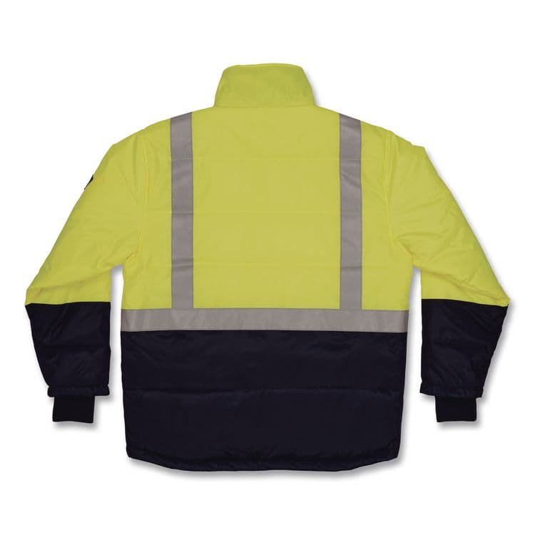 TENACIOUS HOLDINGS, . N-Ferno 6478 Class 2 Hi-Vis Freezer Jacket, 4X-Large, Lime (EGO41278) thumbnail 4