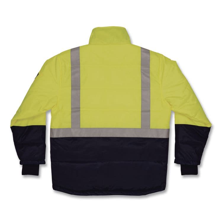 TENACIOUS HOLDINGS, . N-Ferno 6478 Class 2 Hi-Vis Freezer Jacket, 5X-Large, Lime (EGO41279) thumbnail 4