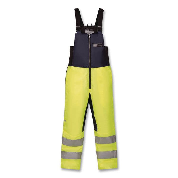 TENACIOUS HOLDINGS, . N-Ferno 6479 Hi-Vis Freezer Bib Overalls, Small, Lime (EGO41282)