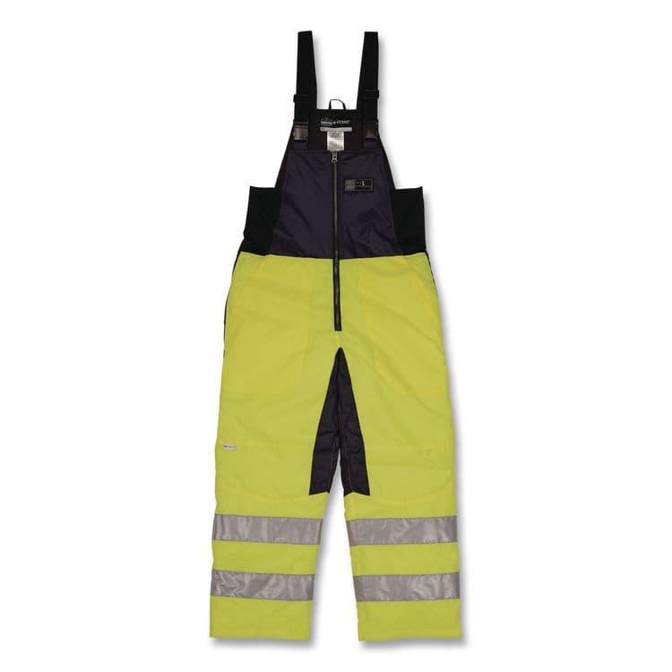 TENACIOUS HOLDINGS, . N-Ferno 6479 Hi-Vis Freezer Bib Overalls, Medium, Lime (EGO41283) thumbnail 3