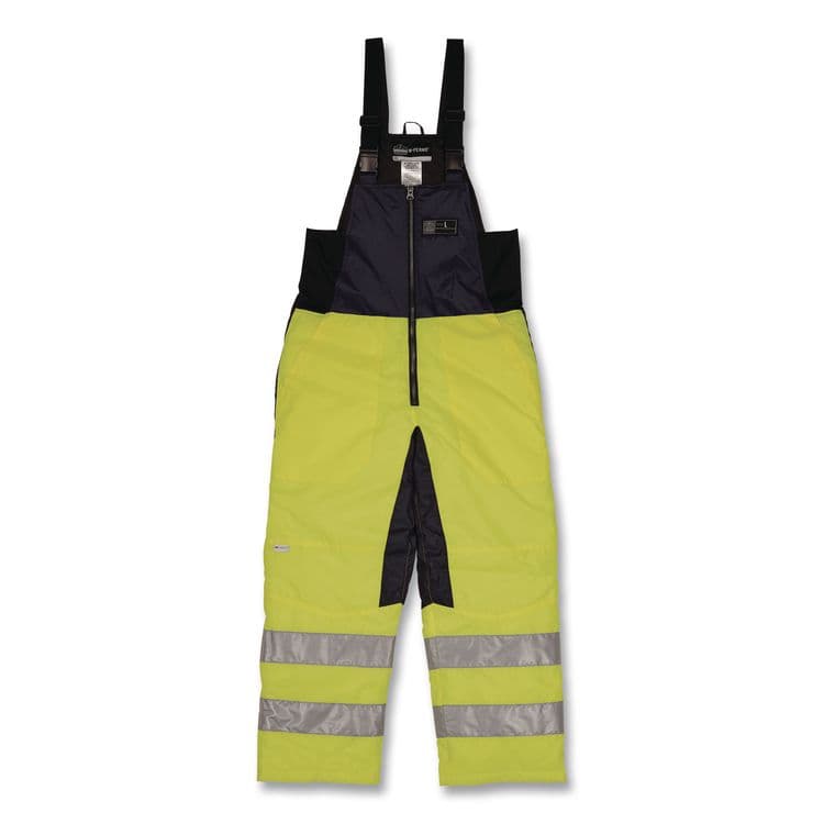 TENACIOUS HOLDINGS, . N-Ferno 6479 Hi-Vis Freezer Bib Overalls, 4X-Large, Lime (EGO41288) thumbnail 3