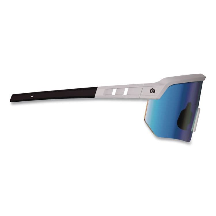 TENACIOUS HOLDINGS, . Skullerz AEGIR Color Enhancing Safety Glasses, Matte Gray Half Frame, Mirrored High Contrast Ice Blue Single Lens (EGO55211) thumbnail 4