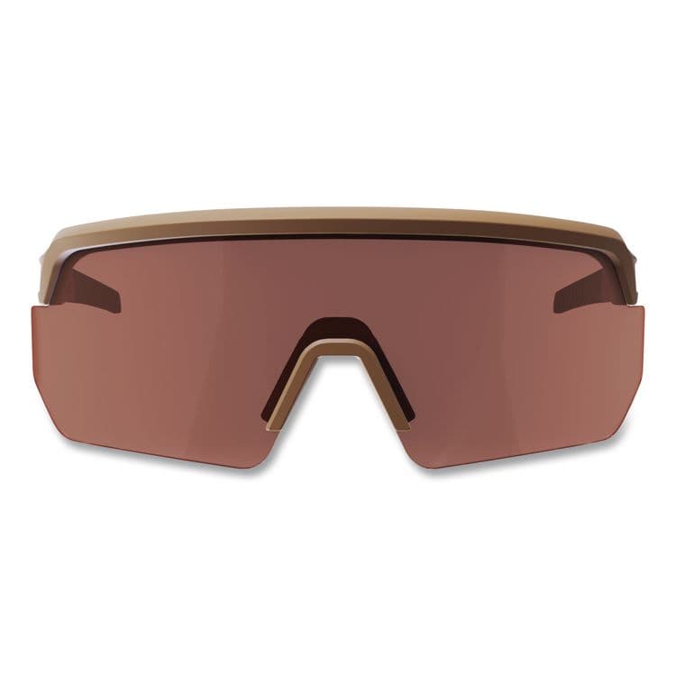 TENACIOUS HOLDINGS, . Skullerz AEGIR Color Enhance Anti-Scratch Anti-Fog Safety Glasses, Matte Desert Half Frame, High Contrast Bronze Single Lens (EGO55220) thumbnail 2