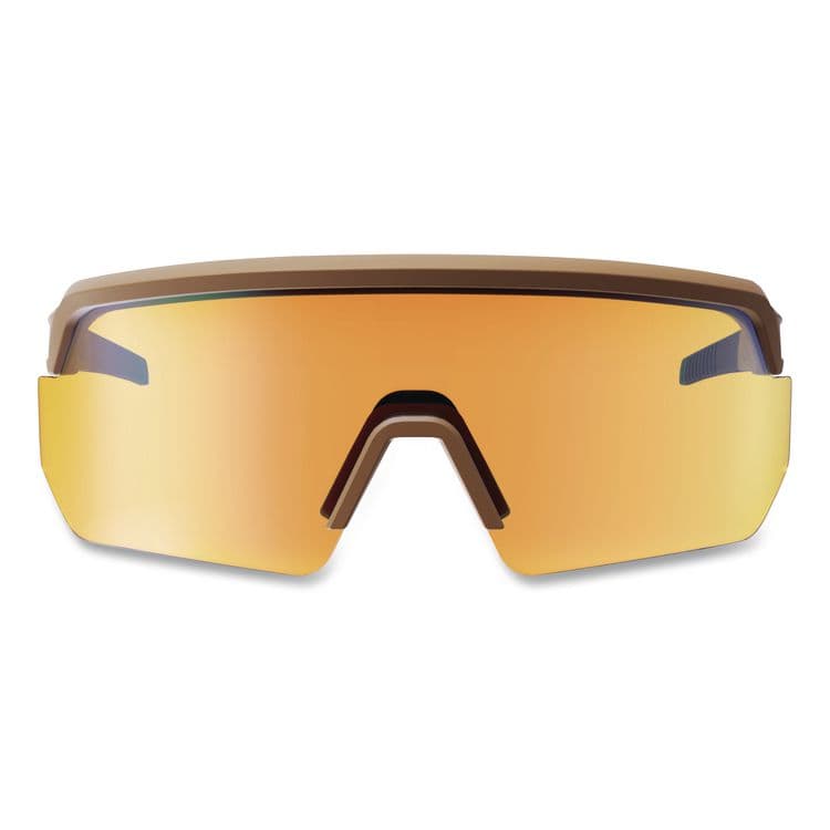 TENACIOUS HOLDINGS, . Skullerz AEGIR Color Enhancing Anti-Scratch Anti-Fog Safety Glasses, Matte Desert Half Frame, Mirrored Yellow Single Lens (EGO55232) thumbnail 2