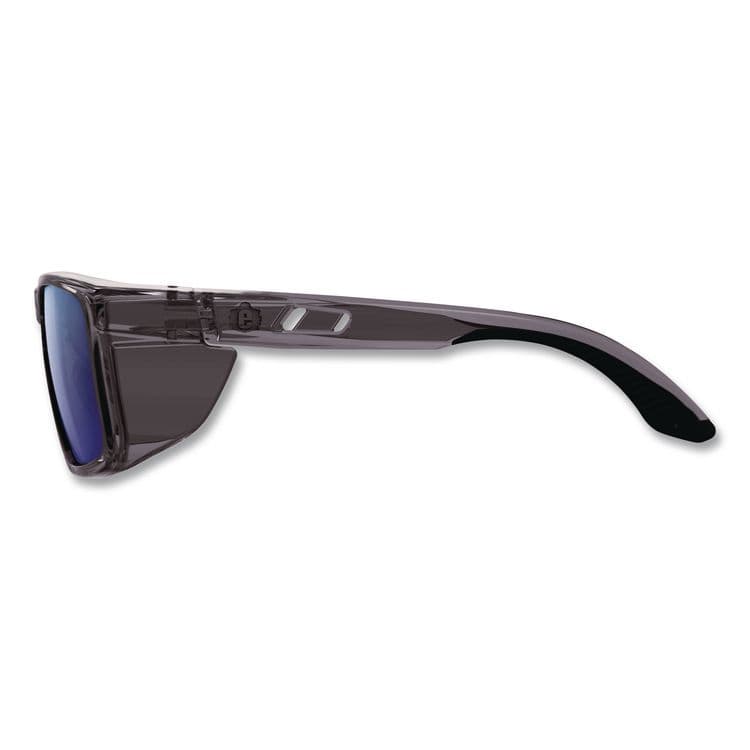 TENACIOUS HOLDINGS, . Skullerz SIXTEN Anti-Scratch Anti-Fog Safety Glasses with Side Shields, Smoke Full Frame, Polarized Mirrored Blue Dual Lens (EGO58240) thumbnail 3