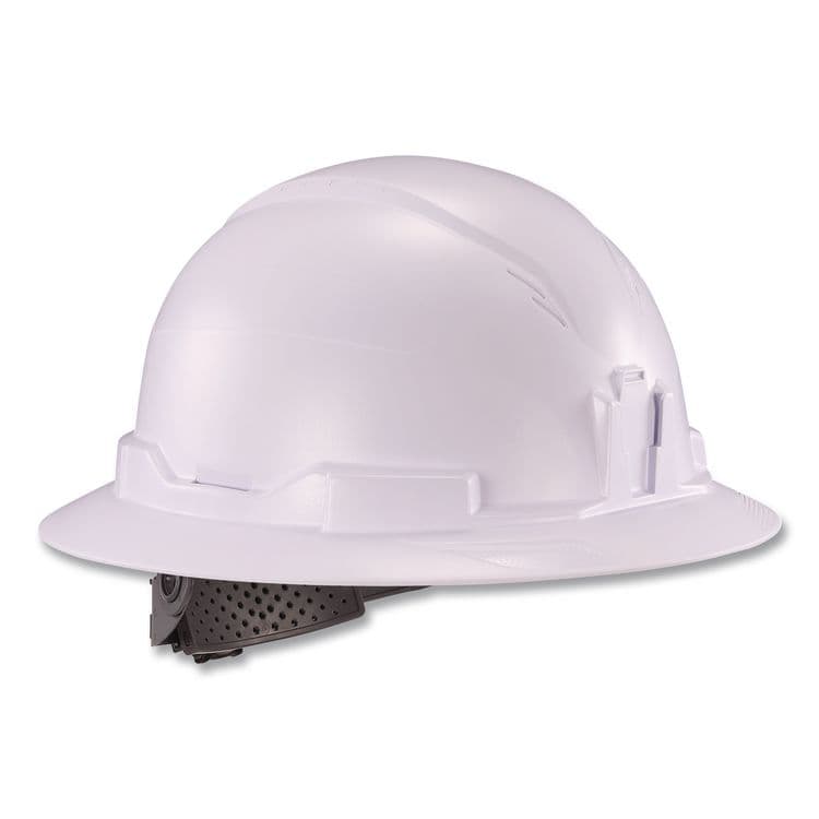 TENACIOUS HOLDINGS, . Skullerz 8963 Full Brim Class E Safety Helmet, 6-Point Rachet Suspension, Full Brim, White (EGO60540)