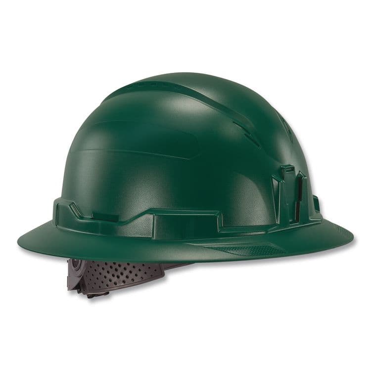 TENACIOUS HOLDINGS, . Skullerz 8963 Full Brim Class E Safety Helmet, 6-Point Rachet Suspension, Full Brim, Green (EGO60545)