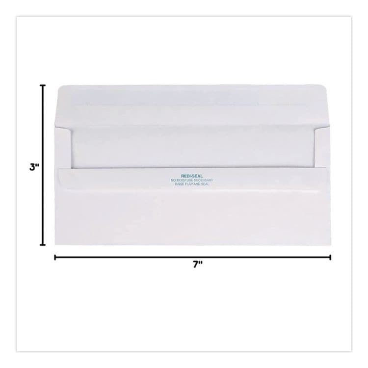 QUALITY PARK PRODUCTS Redi-Seal Envelope, #10, Commercial Flap, Redi-Seal Adhesive Closure, 4.13 x 9.5, White, 500/Box (QUA11118) thumbnail 4