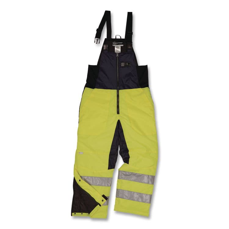 TENACIOUS HOLDINGS, . N-Ferno 6479 Hi-Vis Freezer Bib Overalls, Medium, Lime (EGO41283) thumbnail 2
