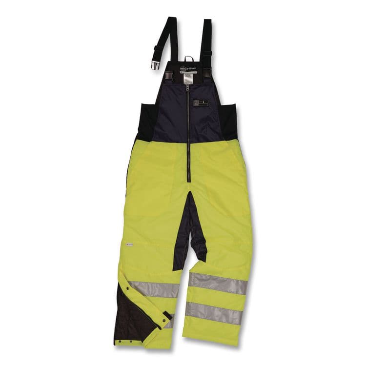 TENACIOUS HOLDINGS, . N-Ferno 6479 Hi-Vis Freezer Bib Overalls, 4X-Large, Lime (EGO41288) thumbnail 2