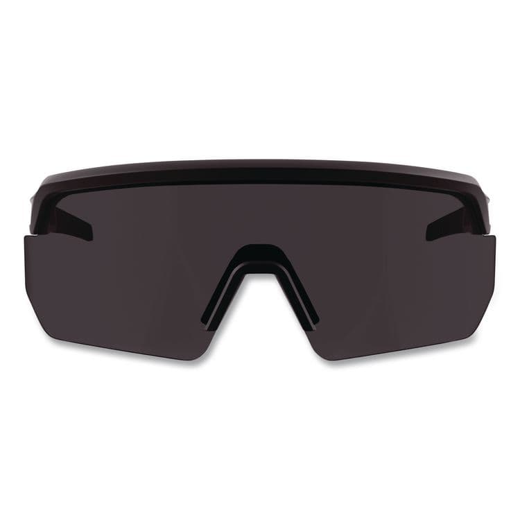 TENACIOUS HOLDINGS, . Skullerz AEGIR Color Enhancing Anti-Scratch Anti-Fog Safety Glasses, Matte Black Half Frame, High Contrast Smoke Single Lens (EGO55221) thumbnail 2