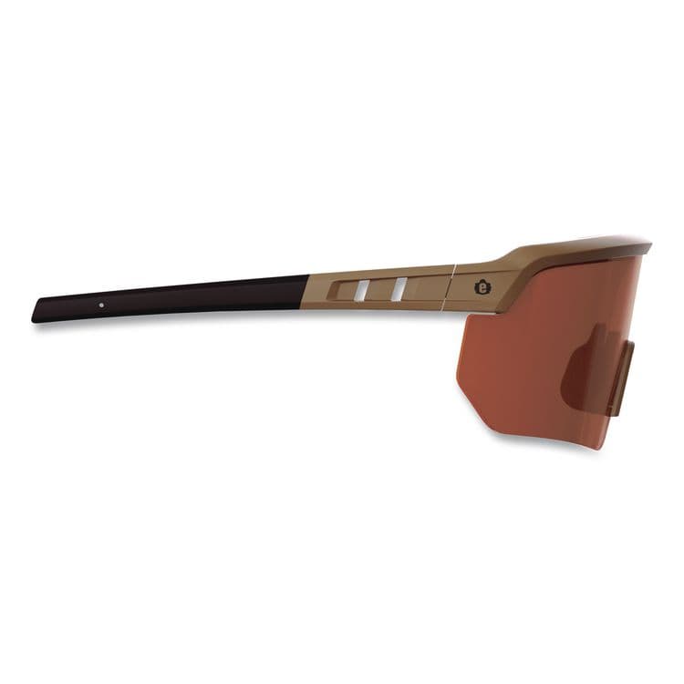 TENACIOUS HOLDINGS, . Skullerz AEGIR Color Enhance Anti-Scratch Anti-Fog Safety Glasses, Matte Desert Half Frame, High Contrast Bronze Single Lens (EGO55220) thumbnail 4