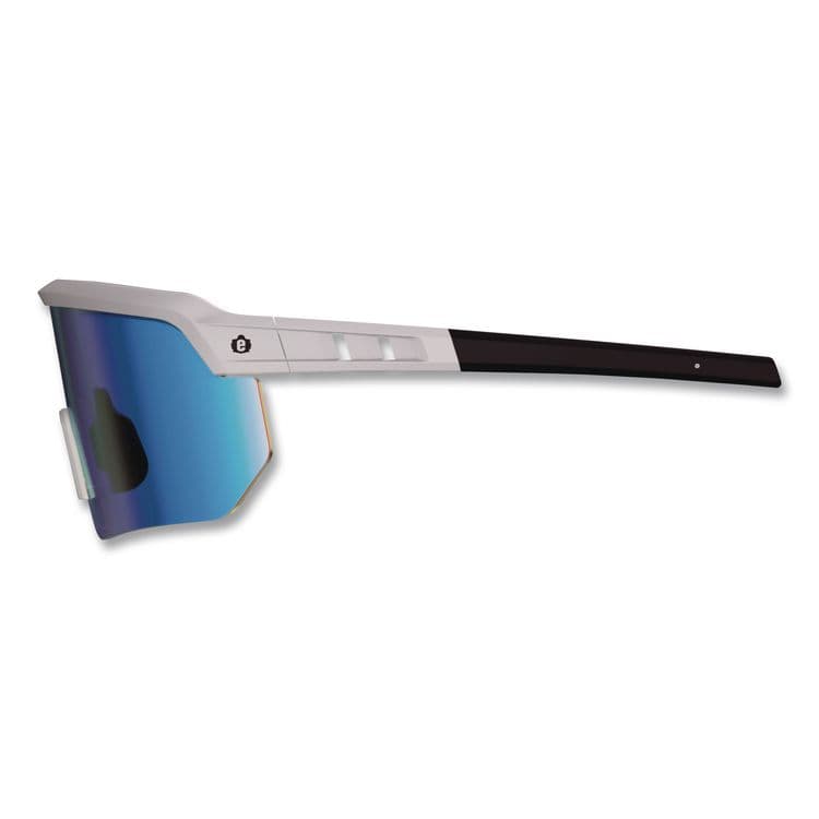 TENACIOUS HOLDINGS, . Skullerz AEGIR Color Enhancing Anti-Scratch Anti-Fog Safety Glasses, Matte Gray Half Frame, Mirrored Ice Blue Single Lens (EGO55231) thumbnail 3