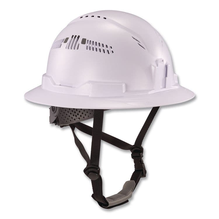 TENACIOUS HOLDINGS, . Skullerz 8964 Full Brim Class C Safety Helmet, 6-Point Ratchet Suspension, White (EGO60560) thumbnail 2