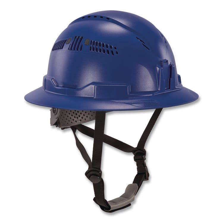 TENACIOUS HOLDINGS, . Skullerz 8964 Full Brim Class C Safety Helmet, 6-Point Ratchet Suspension, Blue (EGO60563) thumbnail 2