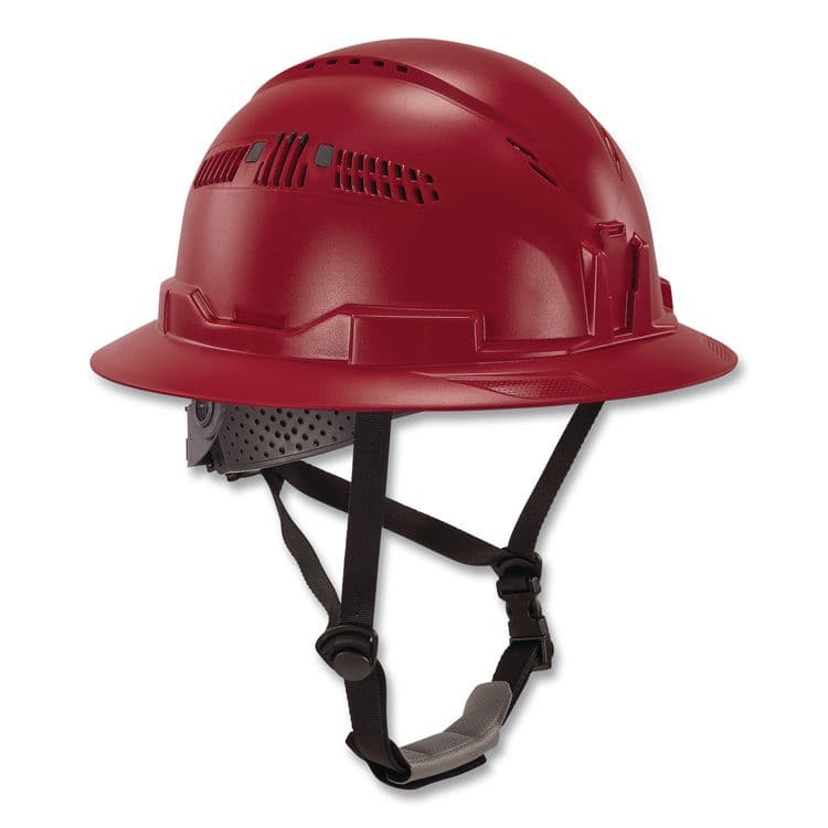 TENACIOUS HOLDINGS, . Skullerz 8964 Full Brim Class C Safety Helmet, 6-Point Ratchet Suspension, Red (EGO60564) thumbnail 2