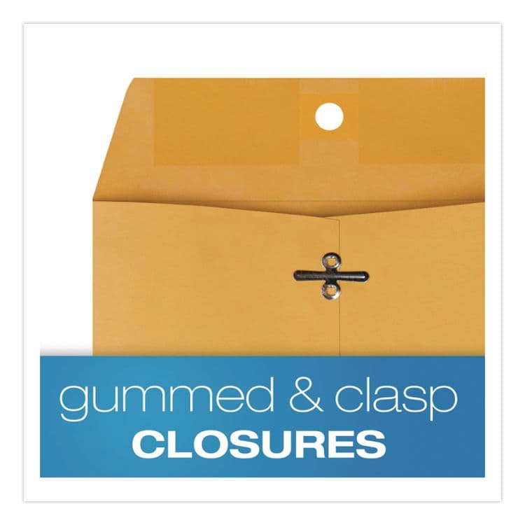 QUALITY PARK PRODUCTS Clasp Envelope, 32 lb Bond Weight Kraft, #1, Square Flap, Clasp/Gummed Closure, 6 x 9, Brown Kraft, 100/Box (QUA37755) thumbnail 4