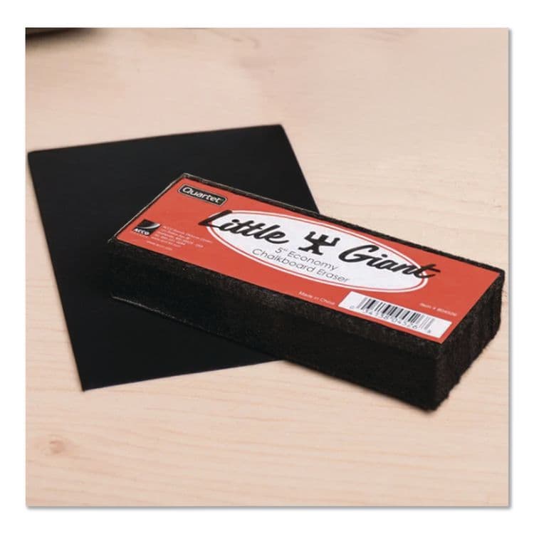 QUARTET MFG. Chalkboard Eraser, 5" x 2" x 1", Black/Red (QRT804526) thumbnail 3
